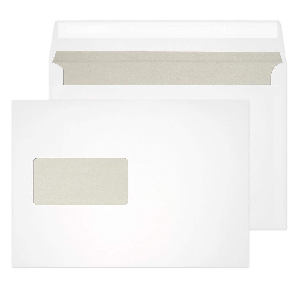 Blake Envelopes Purely Everyday ENV22 Briefumschläge Haftklebung Mit Fenster Weiß C5 162 x 229 mm - 120g/m² | 500 Stück