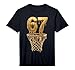 67 Gold Drip Basketball 6 7 Six Seven Meme Gen Alpha Slang Performance T-Shirt