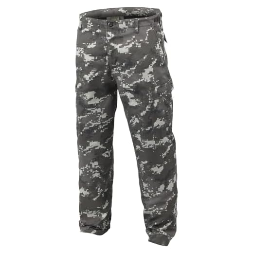 Mil-Tec BDU Ranger Combat Trousers Digital Black Size L