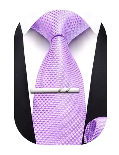 Image of Barry.Wang Boys Ties School Pre-Tied Kids Necktie Handkerchief Clip Set Uniforms Child Ties for 8-14 Years Wedding Party