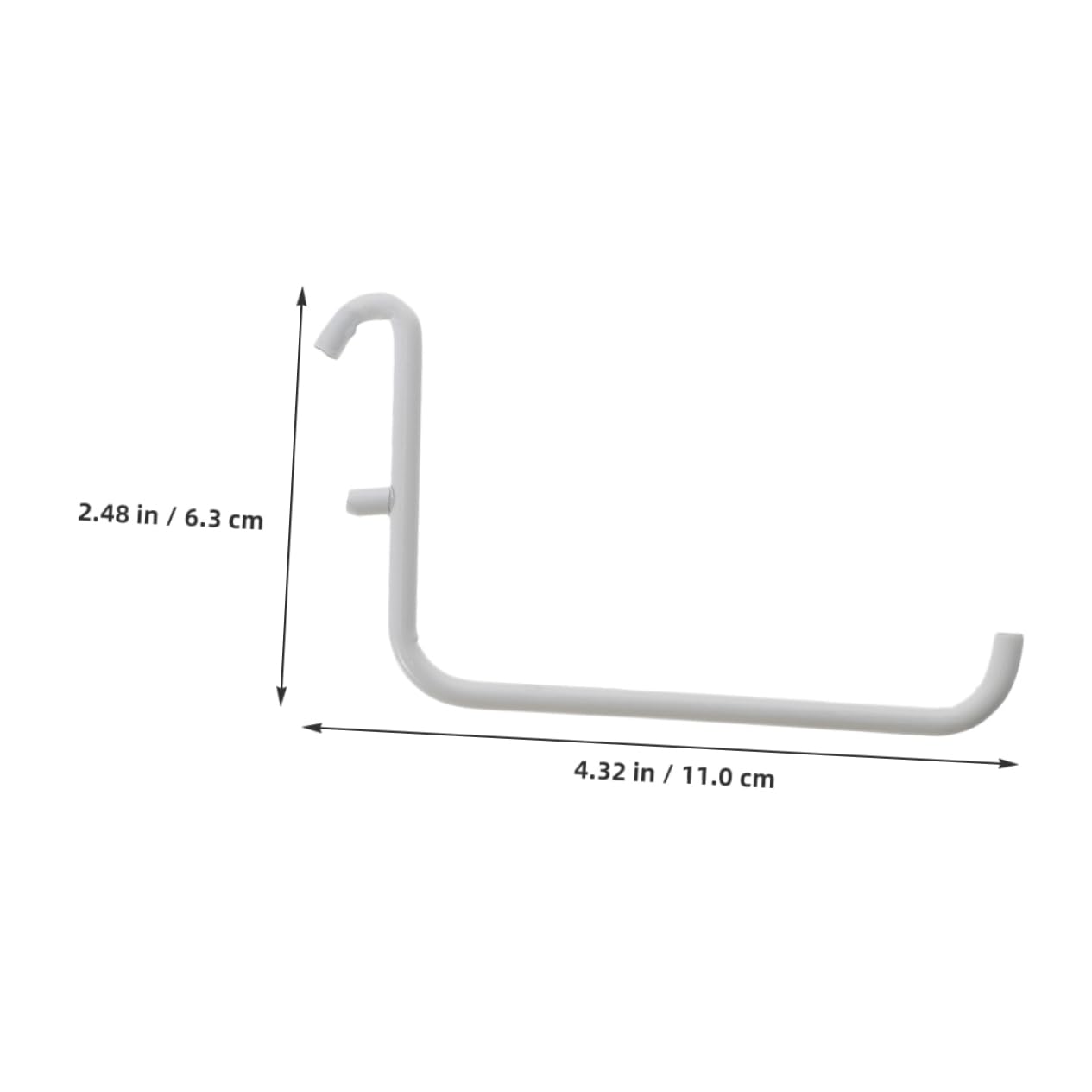 Unomor Pegboard Shelves Hooks 4pcs Metal Paint Bracket Hooks Storage Organizer for Home