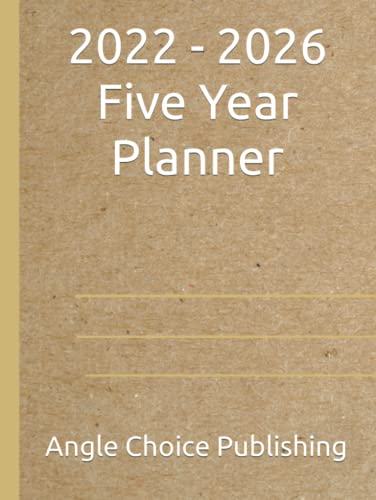 �y2022-2026 5�N�v�����i�[�z�W���[�i���p�t�F pour cinq ans 170�y�[�W de format 8.5x11 pouces Nous avons in calendrier hebdomadaire, desgrilles ...po