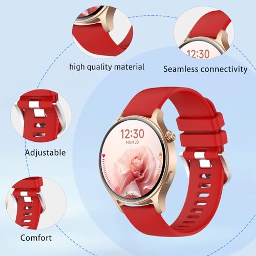 Correa para reloj Fitpolo DR06/AR-01 silicona roja miniatura 2