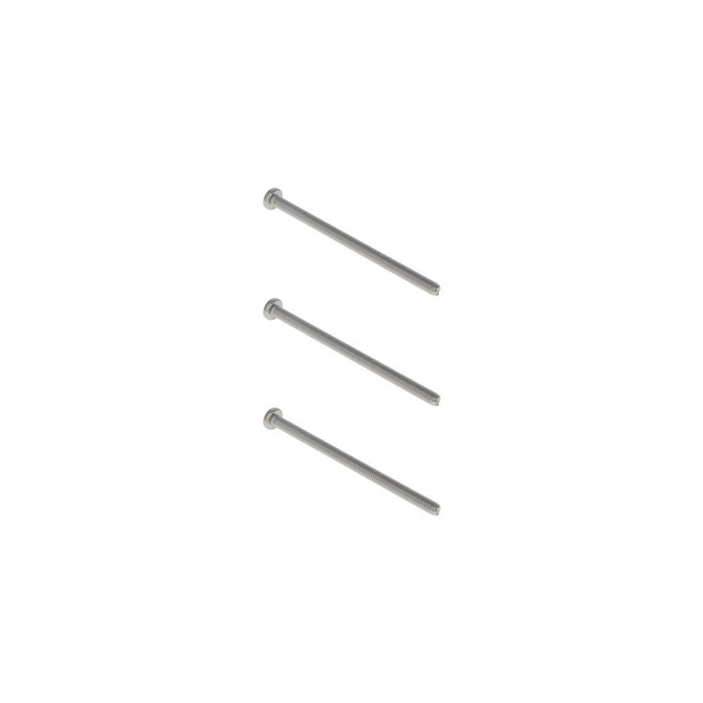 MroMax M6x100mm Phillips Truss Head Machine Screws Bolts Fasteners Full Thread 304 Stainless Steel 3pcs