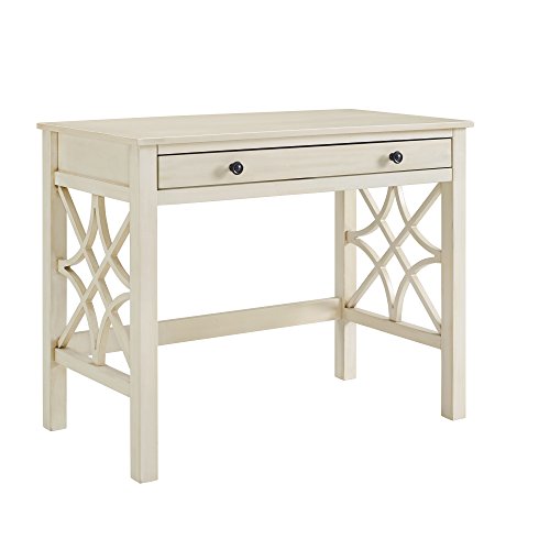 Linon Desk, Antique White, 38 X 20 X 30 #TOP17