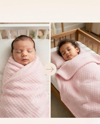 Image of EVERYDAY KIDS Baby Fleece Blanket - 30 inch by 40 inch - Super Soft, Plush, Warm and Comfortable