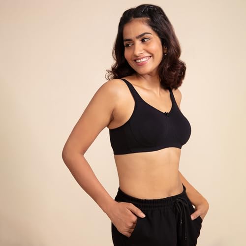 Image of NYKD NYB169 Cotton Non Padded Non Wired Encircled Shaping Bra Pack of 2 Full Coverage (Plus