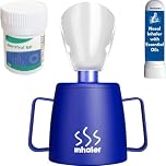 NanaCare UK Steam Inhaler Cup with 10g Powerful Crystals and Nasal Stick | The Personal Steam Inhaler Provides Relief from Flu, Colds, Blocked Nose and Cough | Suitable for Adults and Kids