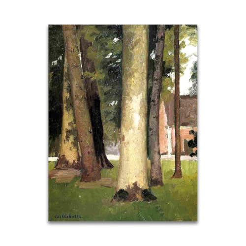 Peinture murale célèbre À travers le Grove Impression sur toile Gustave Caillebotte 60x84cm