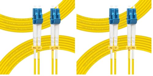 Image of FLYPROFiber- LC to LC Single Mode Fiber Patch Cable OS2 15M /49ft (Pack of 2)
