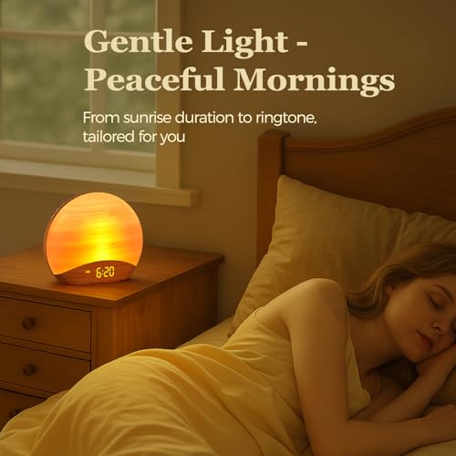 REACHER R7 Sunrise Alarm Clock with Bluetooth Speaker - Image 3