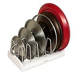 YouCopia StoreMore Adjustable Lid Holder, Organizer for Kitchen, Set of 2, White