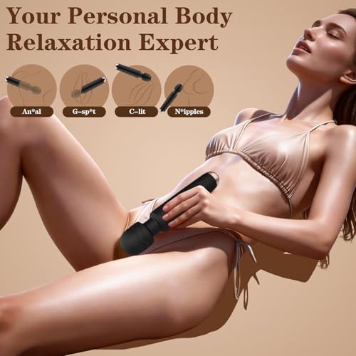 G Spot Vibrator Sex Toys for Women, APP Control Rechargeable Vibrating Dildo Wand Vibrator Sex Toy for Her Pleasure, 9 Powerful Vibration Modes Waterproof Clitoral G Spot Clitoris Stimulation Adult Toys (Black) — view 4