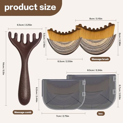 Brosse de contour lymphatique visage contre les traits fatigués