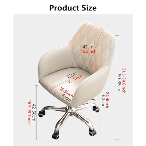 Chaise d'ordinateur moderne LWX finitions soignées en cuir PU
