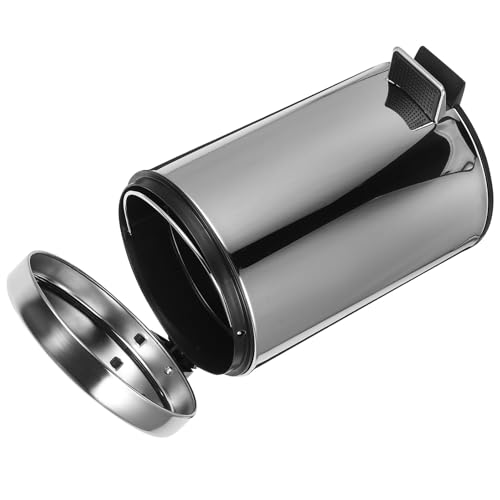 PHENOFICE Pattumiera da Cucina in Acciaio 3L con e Coperchio Ribaltabile Cestino per Bagno e Ufficio Contenitore per Rifiuti Domestici Silenzioso e Stabile