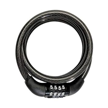meenu arts Black Numerical Cable Lock for All Vehicles