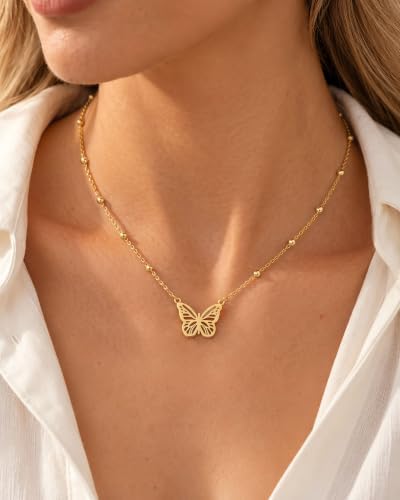 Butterfly Necklace Cute Trendy Stuff Gifts for Tween Teen Girls — 사진 2