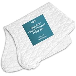 Coop Home Goods Cool Side Crescent Pillowcase, Queen Size Cooling Pillow Case for Hot Sleepers, Crescent Shape, Two-Sided Pillow Covers, Cozy Side & Cool Side, Ultra Soft Lulltra Cool Technology