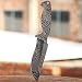 Handmade Damascus Steel Hunting Knife Blank Blade Fire Storm Pattern 9.5 Inches VK2181