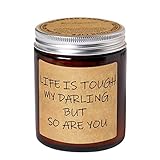 Aromaflare Lavender Scented Candles Aromatherapy Candle for Home - Funny Friendship Gifts for Women, Best Friends, Coworker - Anniversary, Valentines, Christmas, Birthday Gift for Her