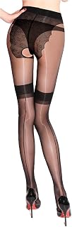 krautwear Women's Suspender Stockings, Hold-Ups, Lace Unit size Black-2022