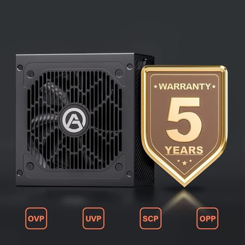 ARESGAME AGV Series 750W Power Supply, 80 Plus Bronze Certified, Semi Modular Power Supply, 5 Year Warranty - Image 6