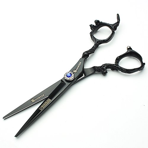 Ciseaux professionnels 400C ensemble noir 5,5 pouces de coupe mince