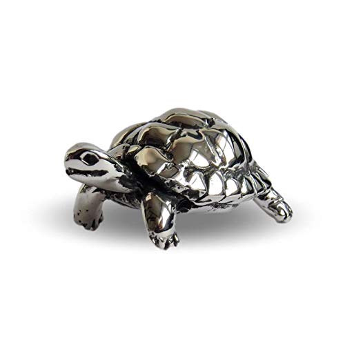 Tortoise figurine, solid hallmarked sterling silver ornament