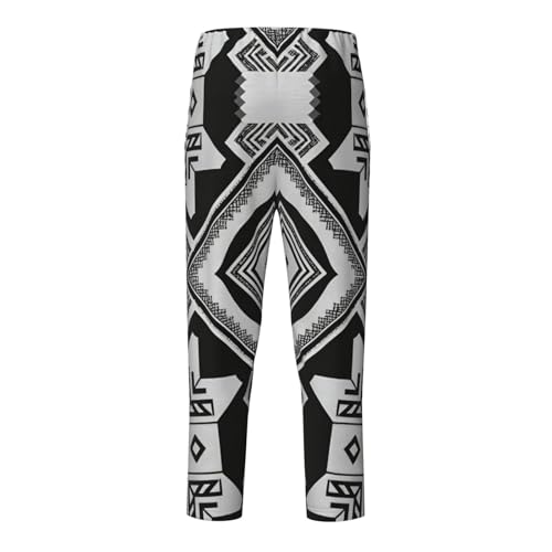 Pajama Pants Pajama Bottoms with Elastic Waistband Sleepwear Lounge PantsGeometric2