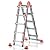 LANBITOU Ladder, 5 Step Ladder, Extension Ladder Max 17Ft, Non Slip Folding Ladder, Multi Position Ladder, Aluminum Ladder, Security 330 lbs Weight Rating, Ladders for Home Stairs Indoor Outdoor Roof