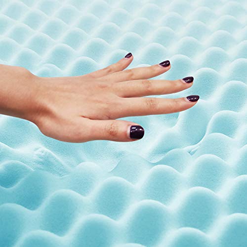 1.5" Egg Crate Design Gel Swirl Memory Foam Bed Topper 30.59 (40 Off