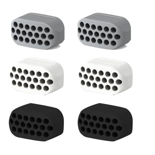 6 Piezas Ejercitador de Mandibula, Ejercitador de Mandíbula Set, Entrenador de Músculos de Línea de Mandíbula, Ejercitador Mentón Masticable