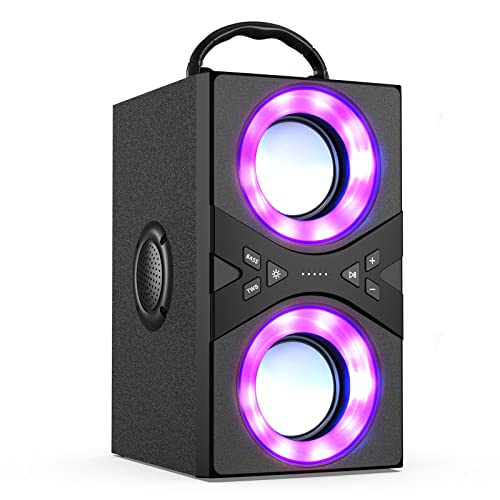 DINDIN-Bluetooth-Speakers-40WPeak-Wireless-Portable-Speaker-with-TWS-Subwoofer-and-Lights-75dB-Loud-Stereo-Sound-Rich-Bass-Bluetooth-50-and-Phone-Holder-For-Home-Party-Outdoor-CampingTravel