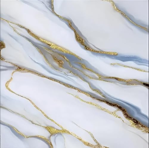 Image of TEKCOOL Wallpaper Waterproof & oil proof Kitchen Tiles Heat Resistant self Adhesive PVC Flooring Sheets Wall Stickers for Floor Kitchen,Wall,Bedroom, Living Room Wallpaper roll(60x200-4 pc)(Grey gold)