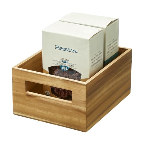 Bacs de rangement en bois iDesign pour optimiser le garde-manger