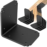 4x4x3.5 L Brackets Heavy Duty for Pergola, (8pcs) Angle Bracket Metal Corner Brace for Wood,Deck, Shelf, Fence
