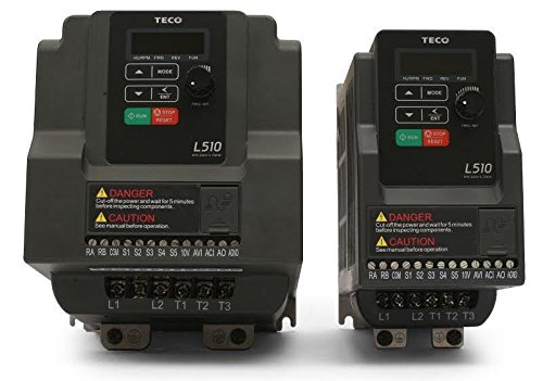 Teco Variable Frequency Drive, 3 HP, 230 Volts 3 Phase Input, 230 Volts 3 Phase Output, L510-203-H3-N, VFD Inverter for AC Motor Control