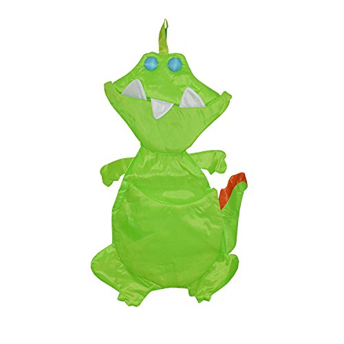 mws Portapigiamino a Forma di animaletti per cameretta Bimbi in Tessuto Impermeabile con Tasche (Taglia Unica, Coccodrillo)