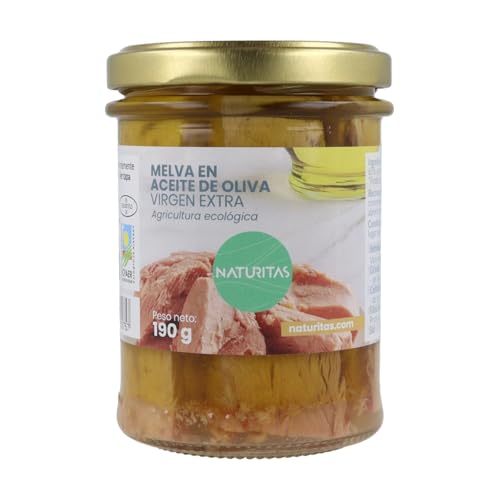 Melva en Aceite de Oliva Virgen Extra Bio 200 Naturitas Essentials | En filetes | En conserva | Sin GMO | Ecológico
