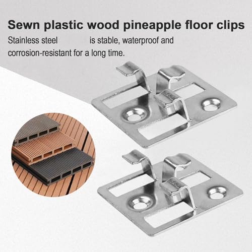 Clip de terrasse composite extérieur dissimulé en acier inoxydable x100 - 7