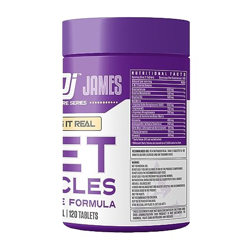 Image of Dennis James Signature Series Get Muscles | Dope-Free Formula | 120 Tablets - Premium Muscle Support for Athletes and Fitness Enthusiasts