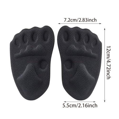 Breathable Mesh Insoles, 4.7 Inches Lightweight Comfortable Arch Support Insoles for Men Women Walking Daily Use — view 2