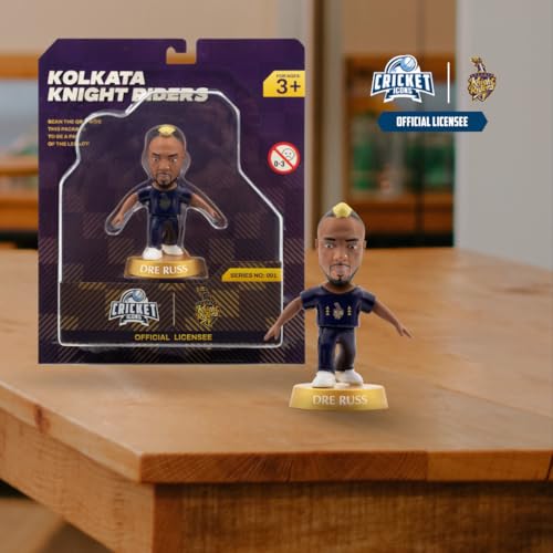 Image of Action Figure, IPL Edition 360 Rotatable Head, Cricket Player for Fans & Collectors (3 Inch Andre Russell)