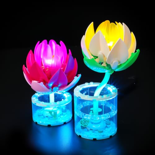 Image of LED Lighting Set Compatible with Lego Water Lilies 11511 Set, DIY Light Up Kit for 11511 Building Blocks Model (Building Sets Not Included)
