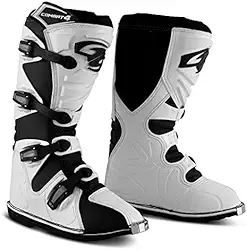 BOTA MOTOCROSS ADULTO PRO TORK COMBAT 4 PRETO - BRANCO TAM. 40