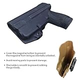 M&P Shield 40 Kabura with TLR-6 Light Laser for Smith & Wesson M&P Shield 9mm/.40 w/TLR-6 - Wewnątrz pasa Ukryte Carry Kabura M&P Shield 9mm with Laser (Black, Right Hand)