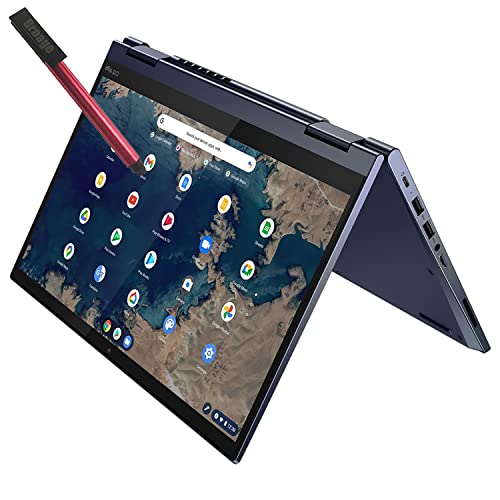 Image of Lenovo ThinkPad C13 Yoga Chromebook 2-in-1 Laptop, 13.3 inch FHD Touchscreen, AMD Athlon Gold 3150C, 4GB DDR4 RAM, 96GB Storage (32GB eMMC + 64GB Flash Drive), Backlit KB, Fingerprint Reader, Chrome OS