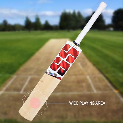 Image of SS master kw bat no 1 Grade 5 Kashmir Willow Cricket Bat ( Size: Size 1,Leather Ball )
