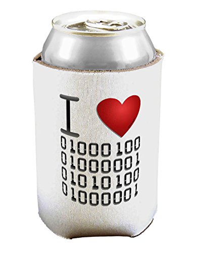 TOOLOUD I Heart Binary Data Can/Bottle Insulator Cooler - 2 Pack